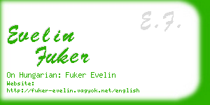 evelin fuker business card